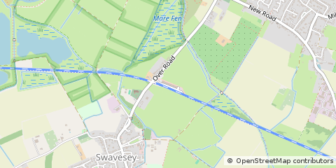 Map of Swavesey, Cambridgeshire