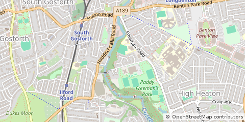 Map of Newcastle Upon Tyne