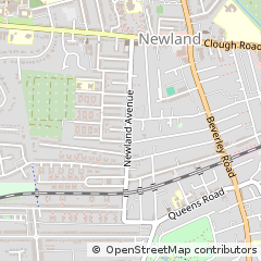 Map of Hull, East Yorkshire