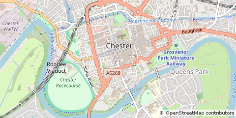 Map of Chester, Cheshire