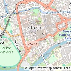 Map of Chester, Cheshire