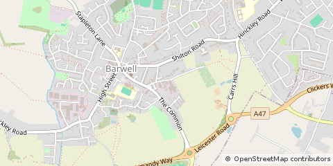 Map of Leicester, Leicestershire