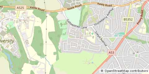 Map of Newcastle, Staffordshire
