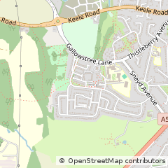 Map of Newcastle, Staffordshire
