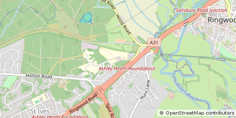 Map of Ringwood, Hampshire