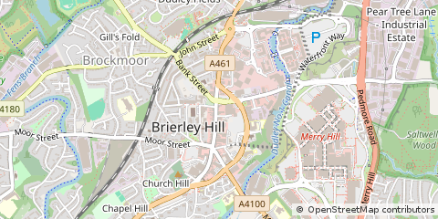 Map of Brierley Hill, West Midlands