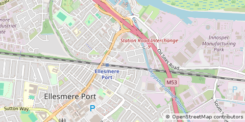 Map of Ellesmere Port, Cheshire
