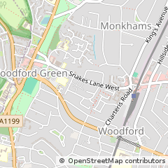 Map of Woodford Green, London