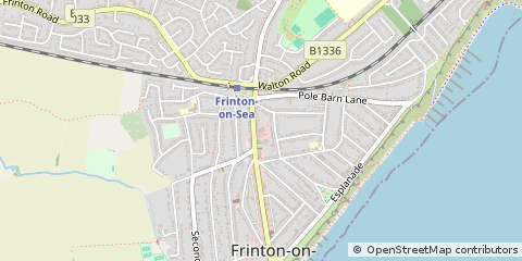 Map of Frinton-on-SEA, Essex