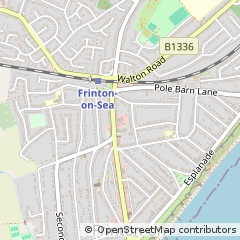 Map of Frinton-on-SEA, Essex