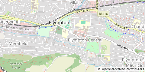 Map of Plymouth, Devon