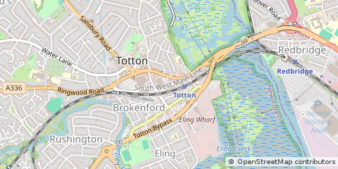 Map of Southampton, Hampshire