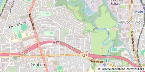 Map of Manchester, Lancashire