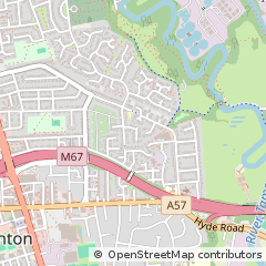 Map of Manchester, Lancashire