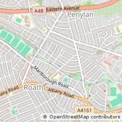 Map of Cardiff