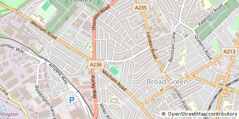 Map of Croydon