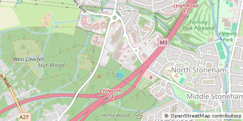 Map of Eastleigh, Hampshire