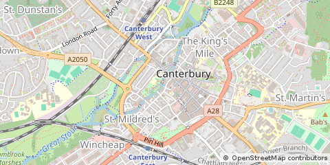 Map of Canterbury