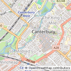 Map of Canterbury