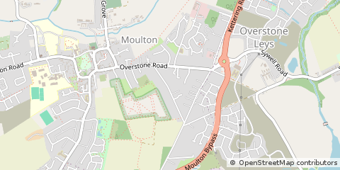 Map of Northampton, Northamptonshire