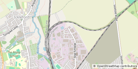Map of Hitchin, Hertfordshire