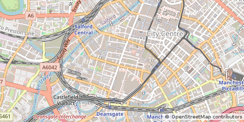 Map of Manchester