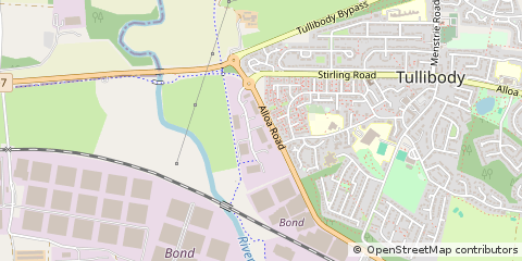 Map of Tullibody, Clackmannanshire