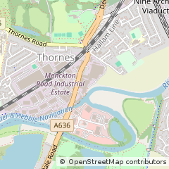 Map of Wakefield, West Yorkshire