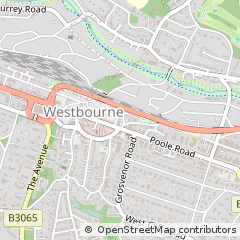 Map of Bournemouth, Dorset