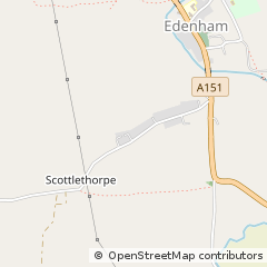Map of Bourne, Lincolnshire