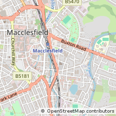 Map of Macclesfield, Cheshire