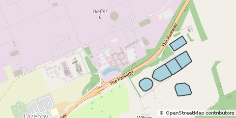 Map of Redcar, Cleveland