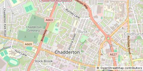 Map of Oldham