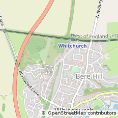 Map of Whitchurch, Hampshire