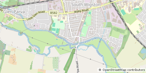 Map of South Wigston, Leicester