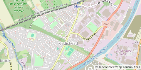 Map of Cadishead, Manchester