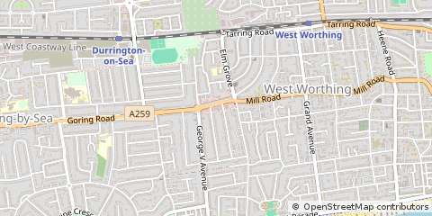 Map of Worthing