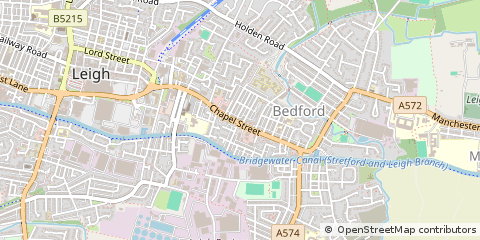 Map of Leigh, Lancashire
