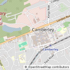 Map of Camberley, Surrey