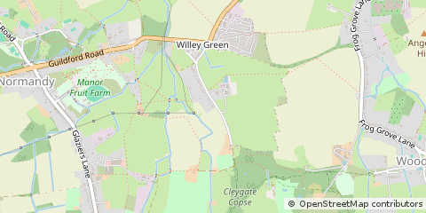 Map of Guildford, Surrey