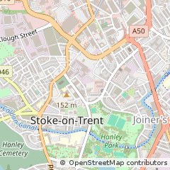 Map of Stoke-on-Trent, Staffordshire