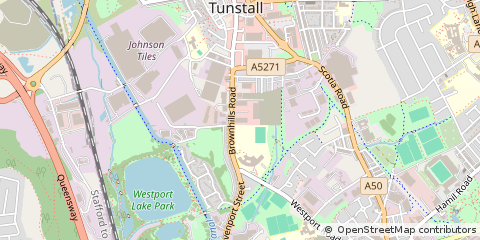 Map of Stoke on Trent