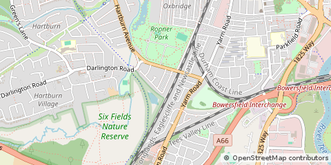 Map of Stockton-on-Tees