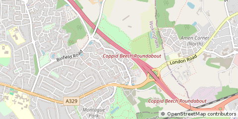 Map of Wokingham