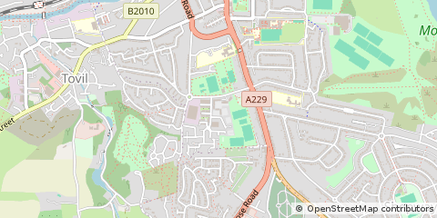 Map of Maidstone, Kent