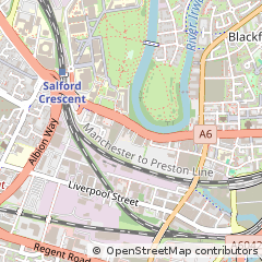 Map of Salford, Greater Manchester