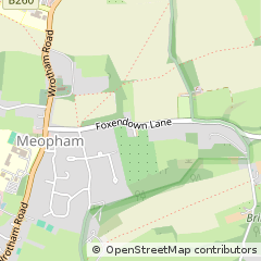 Map of Meopham, Kent