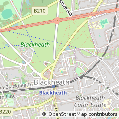 Map of Blackheath, London