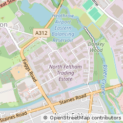 Map of Feltham, Middlesex