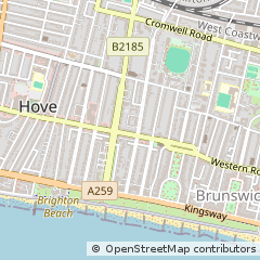 Map of Hove, East Sussex